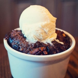 dark chocolate cobbler