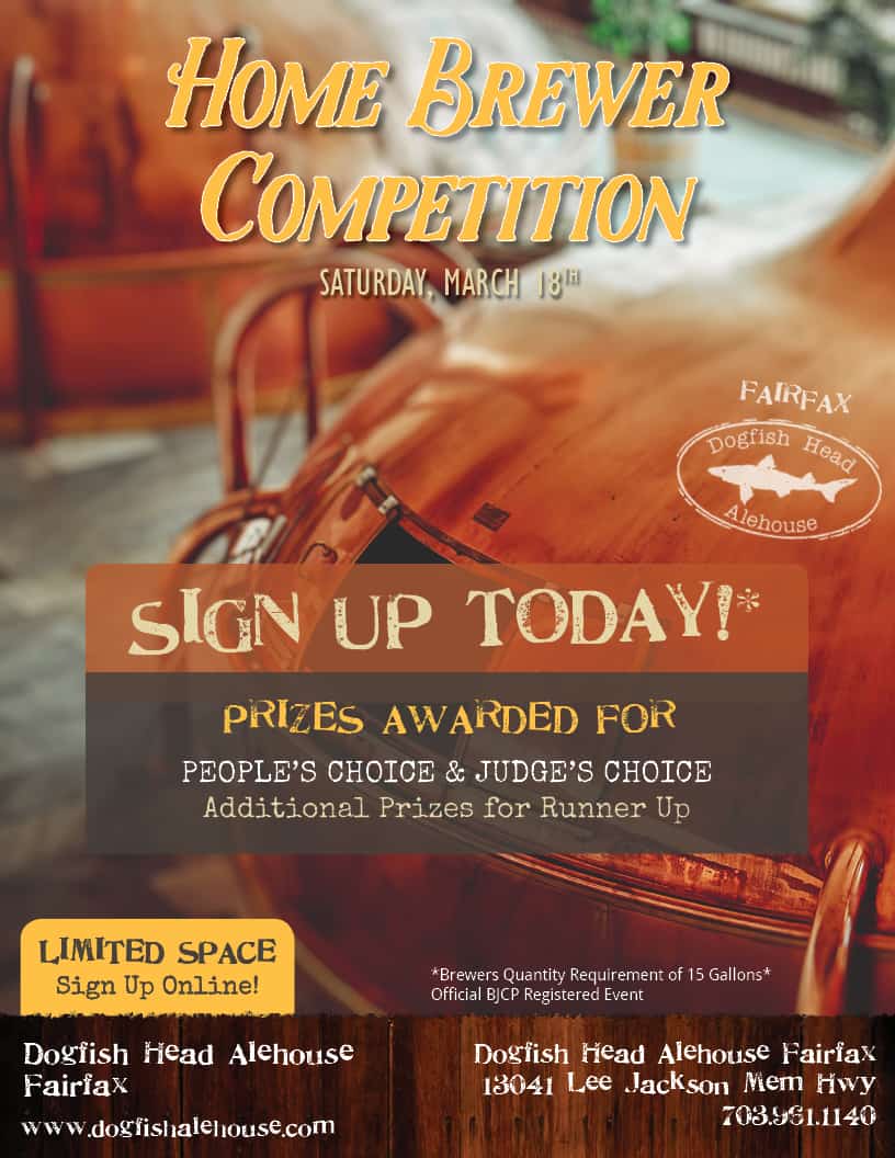 Home Brewer Competition Dogfish Head Alehouse