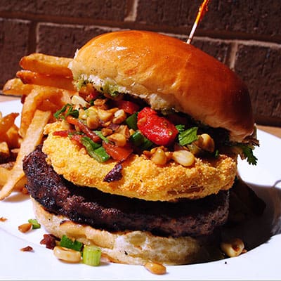 Fried Green Tomato Burger