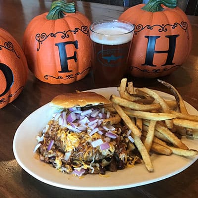 Alehouse Chili Burger