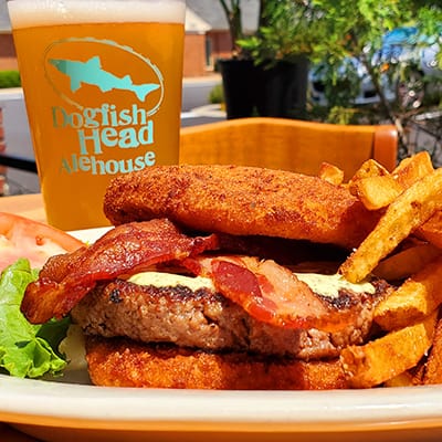 The Provo-Bun Burger Dogfish Head Alehouse Craft Beer Fairfax