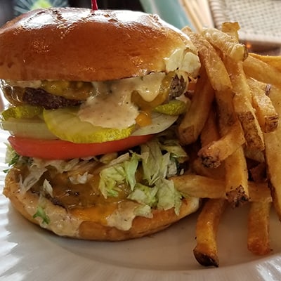 Paradise Burger Dogfish Head Alehouse Craft Beer Gaithersburg