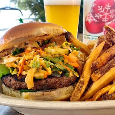 Sweet Chile O’ Mine Burger  Dogfish Head Alehouse Craft Beer Fairfax VA