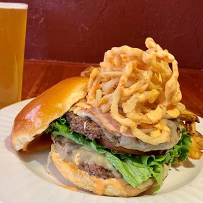 Double-O Dogfish Burger Dogfish Head Alehouse Craft Beer Gaithersburg