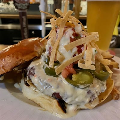 The Nacho Burger Dogfish Head Alehouse Craft Beer Gaithersburg