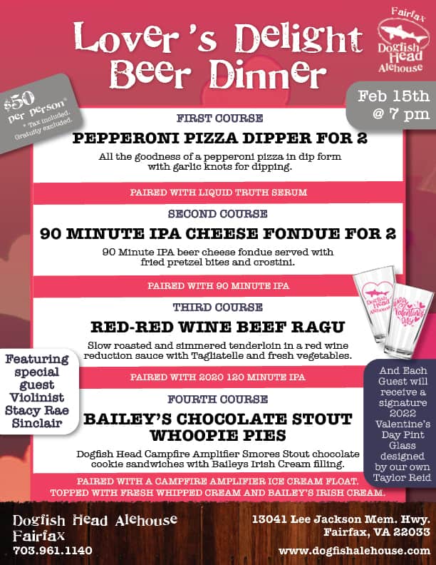 2022 Valentine's Day Beer Dinner