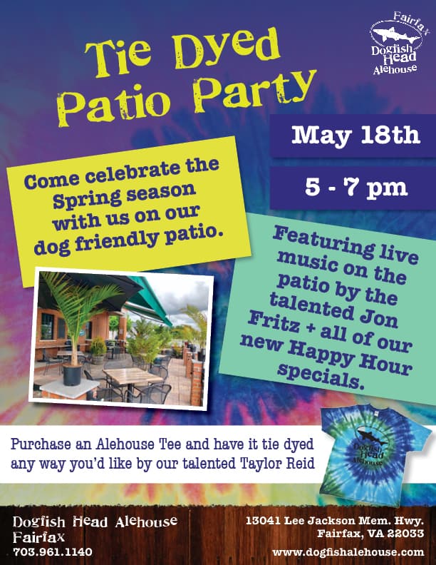 Tie Dyed Patio Party at Dogfish Alehouse
