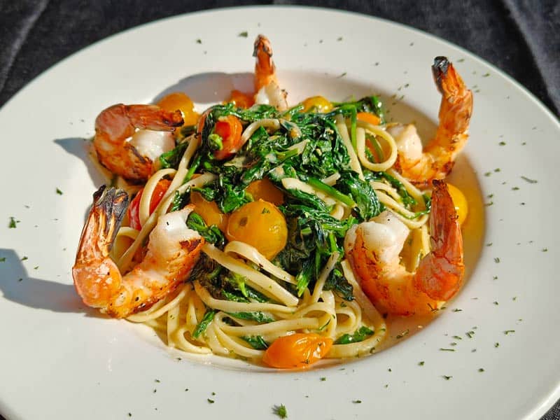 Truffle Butter Shrimp Linguine